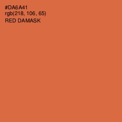 #DA6A41 - Red Damask Color Image